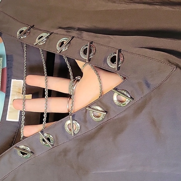 MICHAEL Michael Kors Women's Toggle Chain Gray Tunicin Top Size XS - Picture 8 of 9